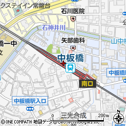 中板橋駅 東京都板橋区 駅 路線図から地図を検索 マピオン