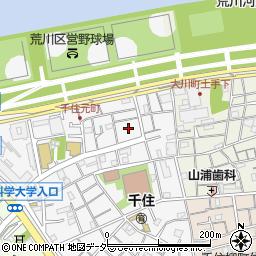 東京都足立区千住元町30周辺の地図