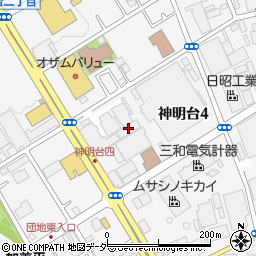 トヨタ紡織東京工場周辺の地図