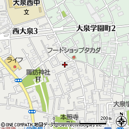 東京都練馬区西大泉3丁目13-31周辺の地図
