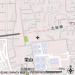 千葉県松戸市栗山186周辺の地図