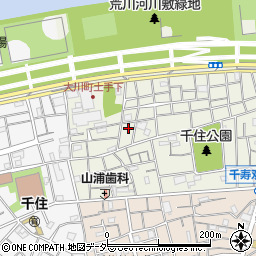 東京都足立区千住大川町43周辺の地図