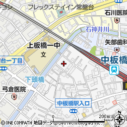 東京都板橋区弥生町40周辺の地図