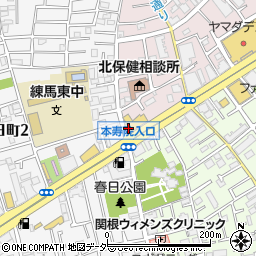 丸亀製麺 環八平和台店周辺の地図
