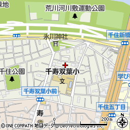 東京都足立区千住大川町15周辺の地図