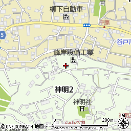 東京都武蔵村山市神明2丁目68周辺の地図