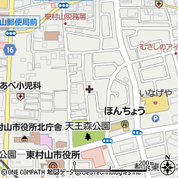 東京都東村山市本町周辺の地図