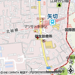 焼肉 平城苑 矢切店周辺の地図