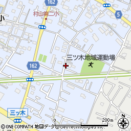 〒208-0032 東京都武蔵村山市三ツ木１丁目の地図