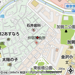 東京都板橋区仲宿2周辺の地図