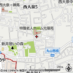 東京都練馬区西大泉5丁目16-16周辺の地図