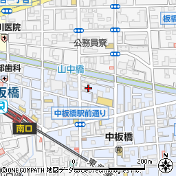 東京都板橋区中板橋17周辺の地図