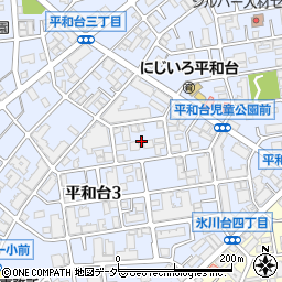 東京都練馬区平和台3丁目8周辺の地図