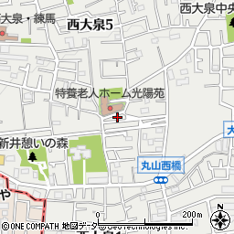 東京都練馬区西大泉5丁目16-18周辺の地図