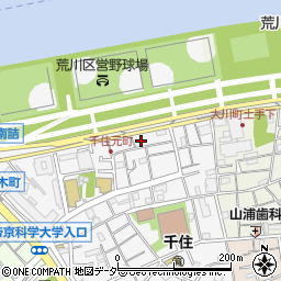 東京都足立区千住元町29周辺の地図