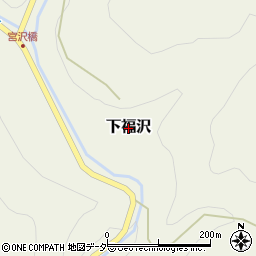 山梨県甲斐市下福沢周辺の地図