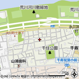 東京都足立区千住大川町33周辺の地図
