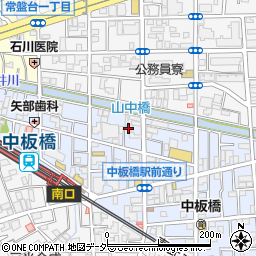 東京都板橋区中板橋18周辺の地図
