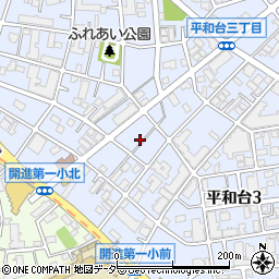 東京都練馬区平和台3丁目28周辺の地図