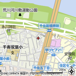 東京都足立区千住大川町11周辺の地図