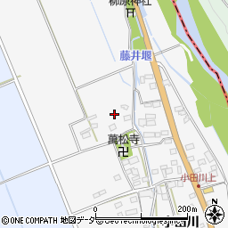 山梨県韮崎市中田町小田川周辺の地図