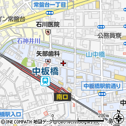 東京都板橋区中板橋26周辺の地図