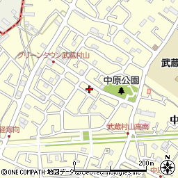 東京都武蔵村山市中原2丁目27周辺の地図