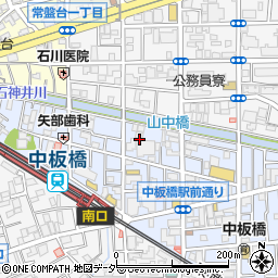 東京都板橋区中板橋19周辺の地図
