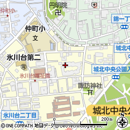 東京都練馬区氷川台2丁目7周辺の地図