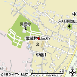 武蔵村山市立第三小学校周辺の地図