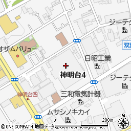 東京都羽村市神明台4丁目6-2周辺の地図
