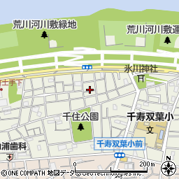 東京都足立区千住大川町28周辺の地図