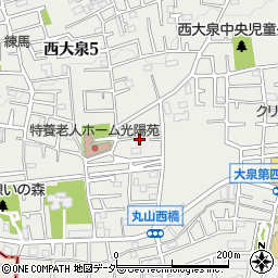 東京都練馬区西大泉5丁目16-21周辺の地図