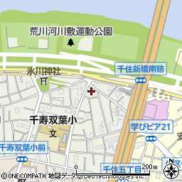 東京都足立区千住大川町10周辺の地図