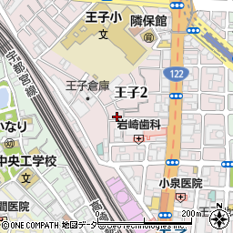 東京都北区王子2丁目10-15周辺の地図