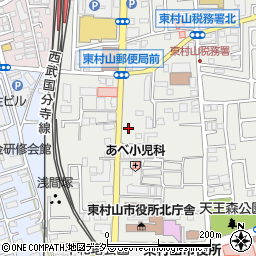 ＳＡＮパーク東村山本町２駐車場周辺の地図