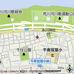 東京都足立区千住大川町26周辺の地図