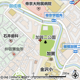 加賀二丁目公園トイレ周辺の地図