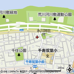 東京都足立区千住大川町25周辺の地図