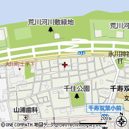 東京都足立区千住大川町31周辺の地図