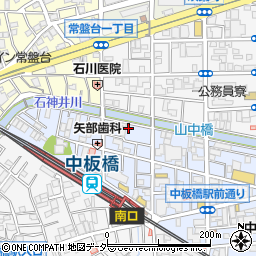 東京都板橋区中板橋27周辺の地図