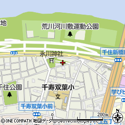 東京都足立区千住大川町12周辺の地図