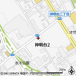 川崎街道周辺の地図