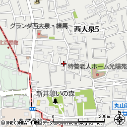 東京都練馬区西大泉5丁目32-1周辺の地図