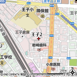 東京都北区王子2丁目10-11周辺の地図