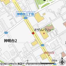 東京都羽村市神明台周辺の地図