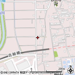 千葉県松戸市栗山586周辺の地図
