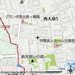 東京都練馬区西大泉5丁目32-27周辺の地図