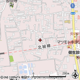 千葉県松戸市下矢切156周辺の地図