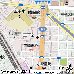 王子二丁目会館周辺の地図